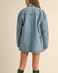 The Alana Denim Oversize Blazer