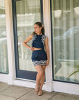 The Juliet Embroidered Crop Top + Mini Skirt Set - Sold Separately