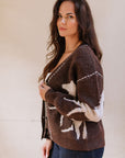 The Harper Brown Horse Cardigan