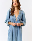 The Mika Denim Mini Dress