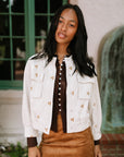 The Hallie Embroidered Corduroy Jacket