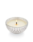 The Winter White Silver Mercury Glass Ornament Candle