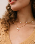 The MAMA Pearl Charm Necklace