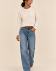 The Drew Ivory Knit Sweater