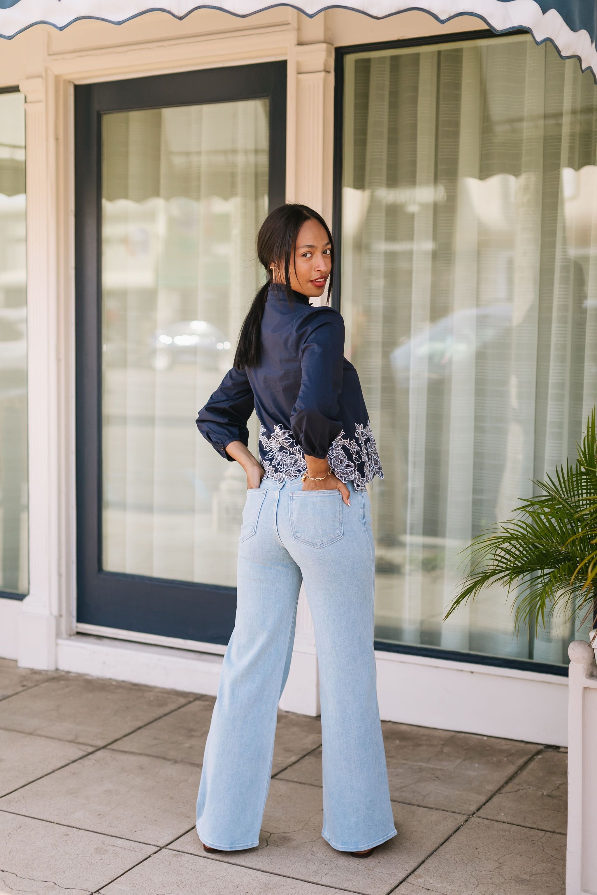 最終値下げ GOD ONLY KNOWS DENIM PANTS Mサイズ The Leana Denim Wide Leg Jeans – Thread + Seed