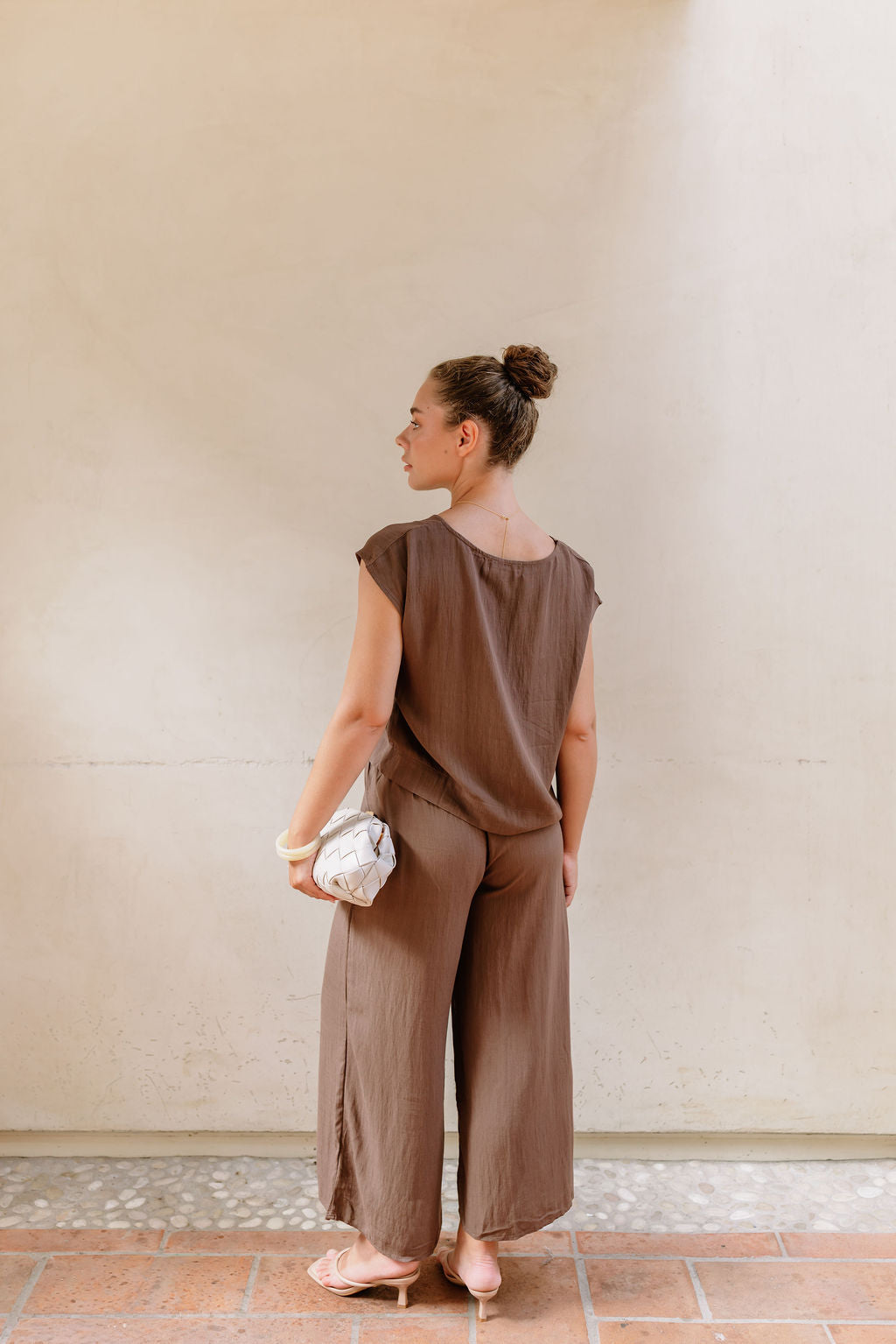 The Asha Chocolate Top + Pant Set - Sold Separately