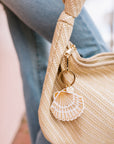 The Hand-Painted Seashell Bag Charm + Keychain