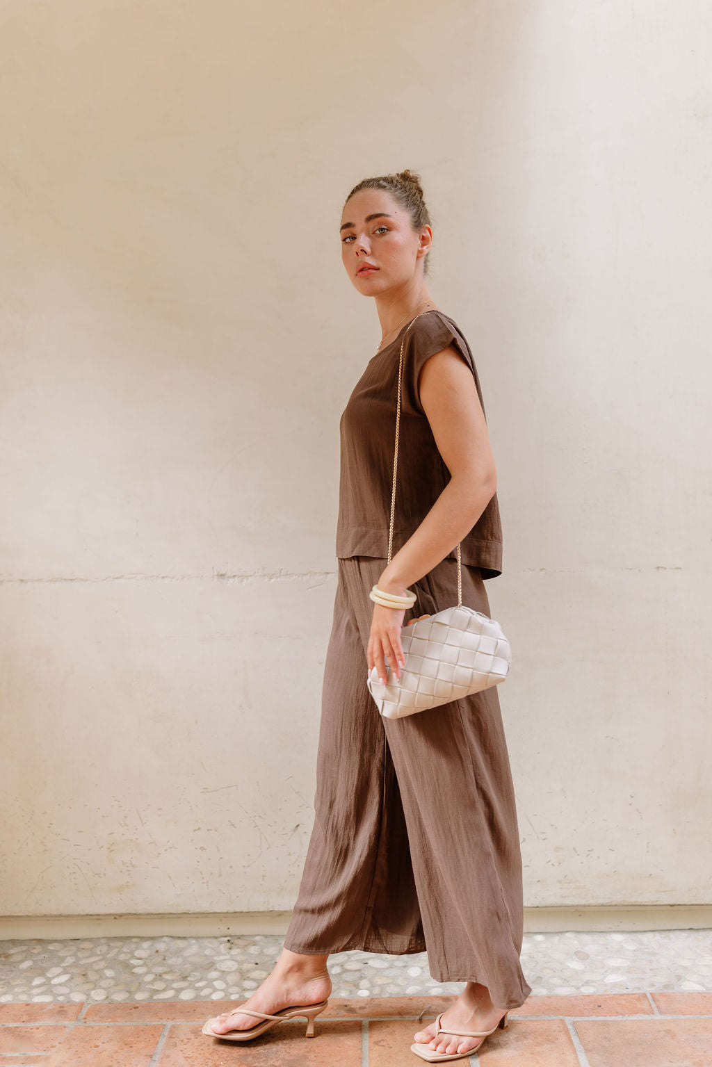 The Noemi Woven Crossbody Bag