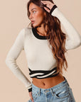 The Arlo Ribbed Crop Sweater