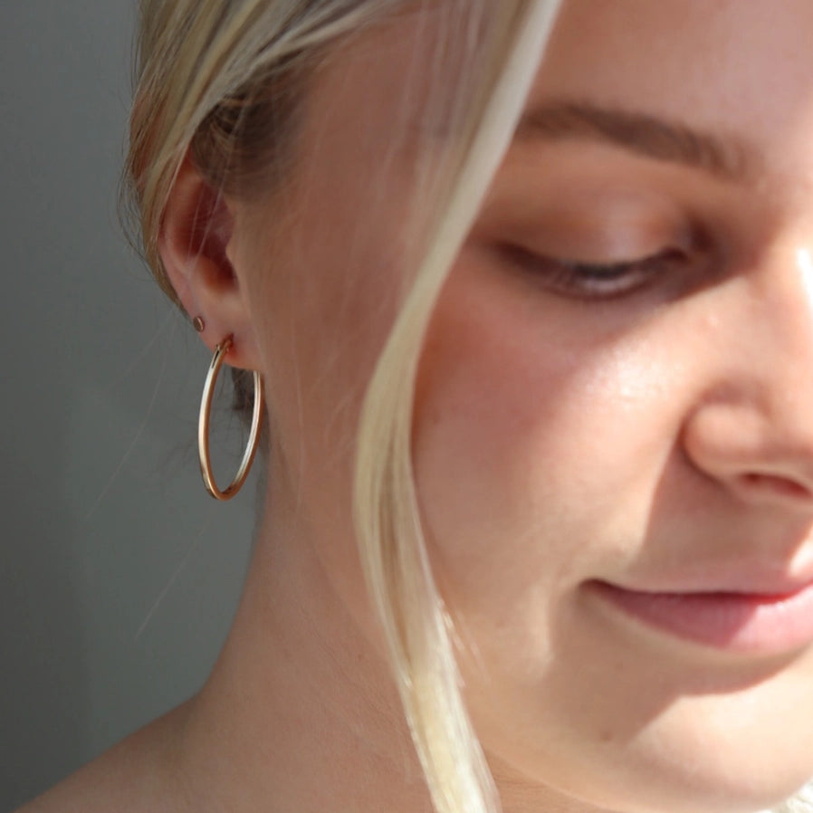 The Ophelia Oval Hoops By Token Jewelry