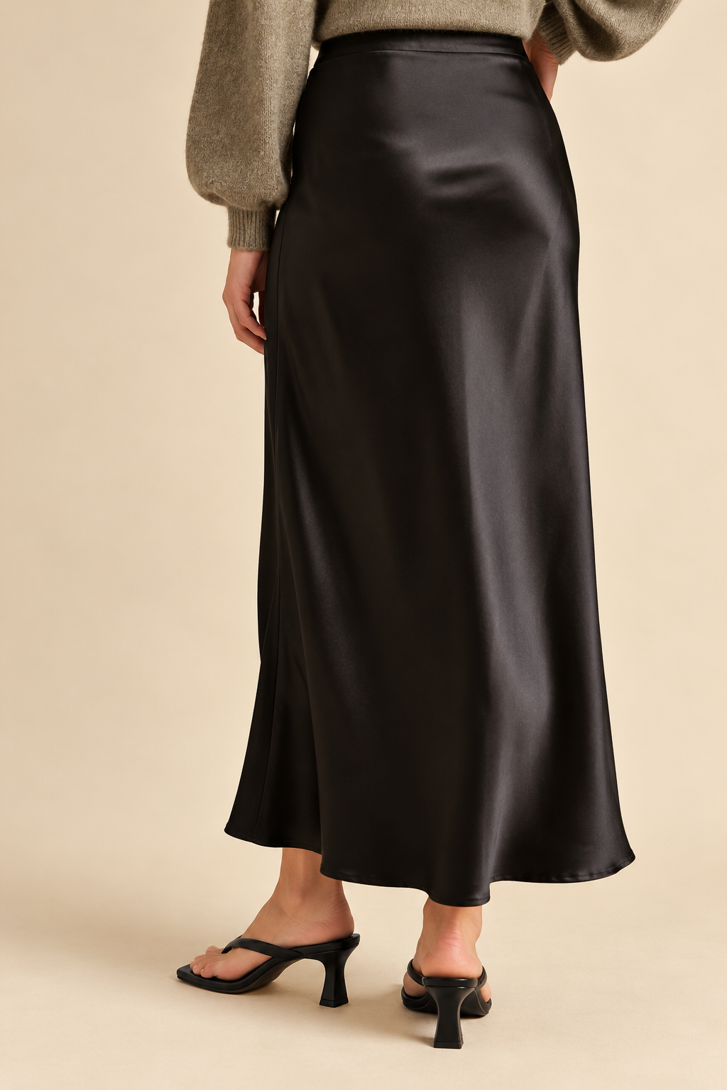 The Morgana Satin Maxi Skirt
