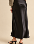 The Morgana Satin Maxi Skirt