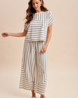 The Merritt Striped Top + Pant Set - Sold Separately