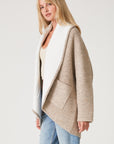 The Adeena Two-Tone Oversized Coatigan