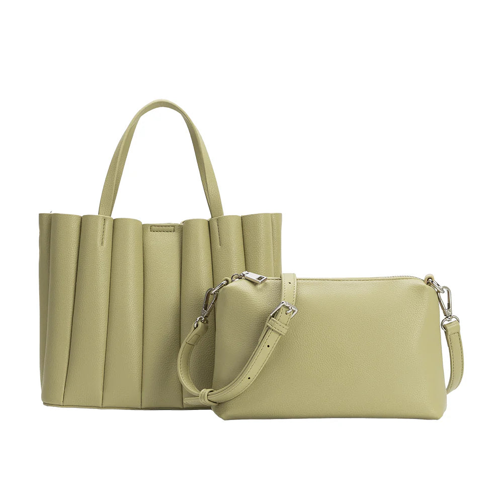 The Adela Vegan Leather Tote Bag