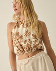 The Adira Floral Halter Top