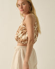 The Adira Floral Halter Top