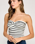 The Alora Striped Tube Top