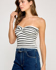 The Alora Striped Tube Top