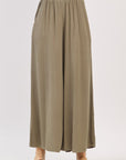 The Amara Vintage Olive Smocked Pants