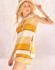 The Amber Striped Knit Top + Shorts Set - Sold Separately