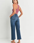 The Amyl Dark Denim Cargo Wide Leg Jeans