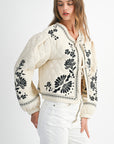 The Analise Embroidered Quilted Jacket