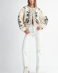 The Analise Embroidered Quilted Jacket