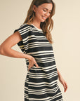 The Andie Striped T Shirt Dress