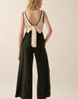 The Angi Black Colorblock Jumpsuit