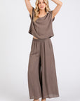 The Anika Woven Top + Pant Set - Sold Separately