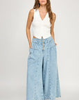 The Anya Off White Buttoned Vest