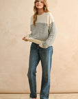 The Arden Black Striped Sweater Top