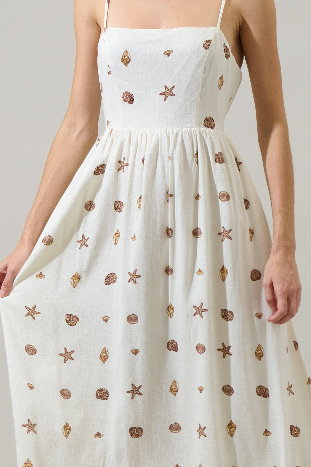 The Arena Shells Flowy Midi Dress Thread + Seed The Arena Shells Flowy Midi Dress Thread + Seed