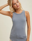 The Ariana Basic Fitted Rib Top