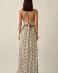 The Arlette Floral Halter Maxi Dress