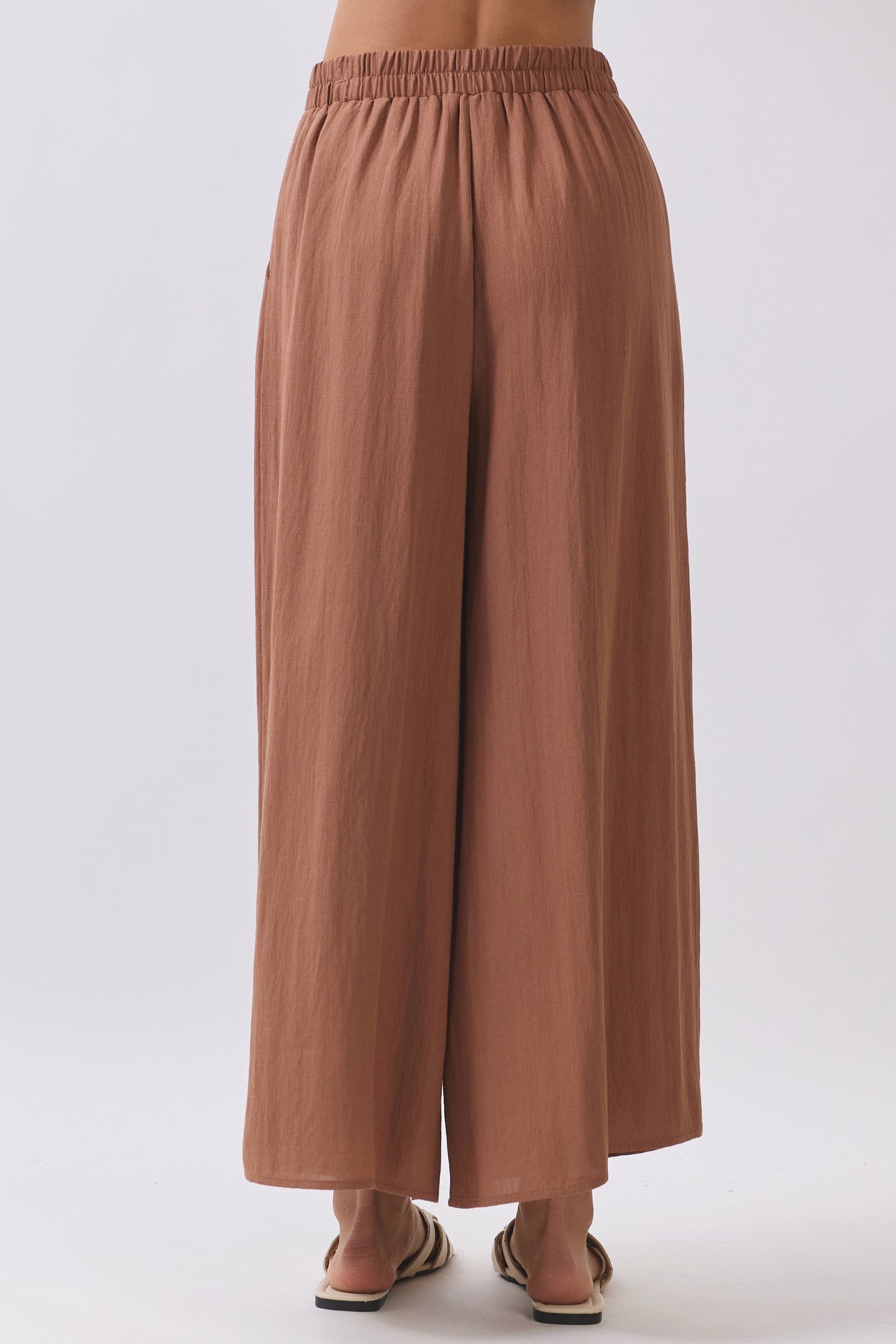 The Asha Amber Brown Top + Pant Set - Sold Separately