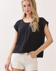 The Asha Black Top + Pant Set - Sold Separately