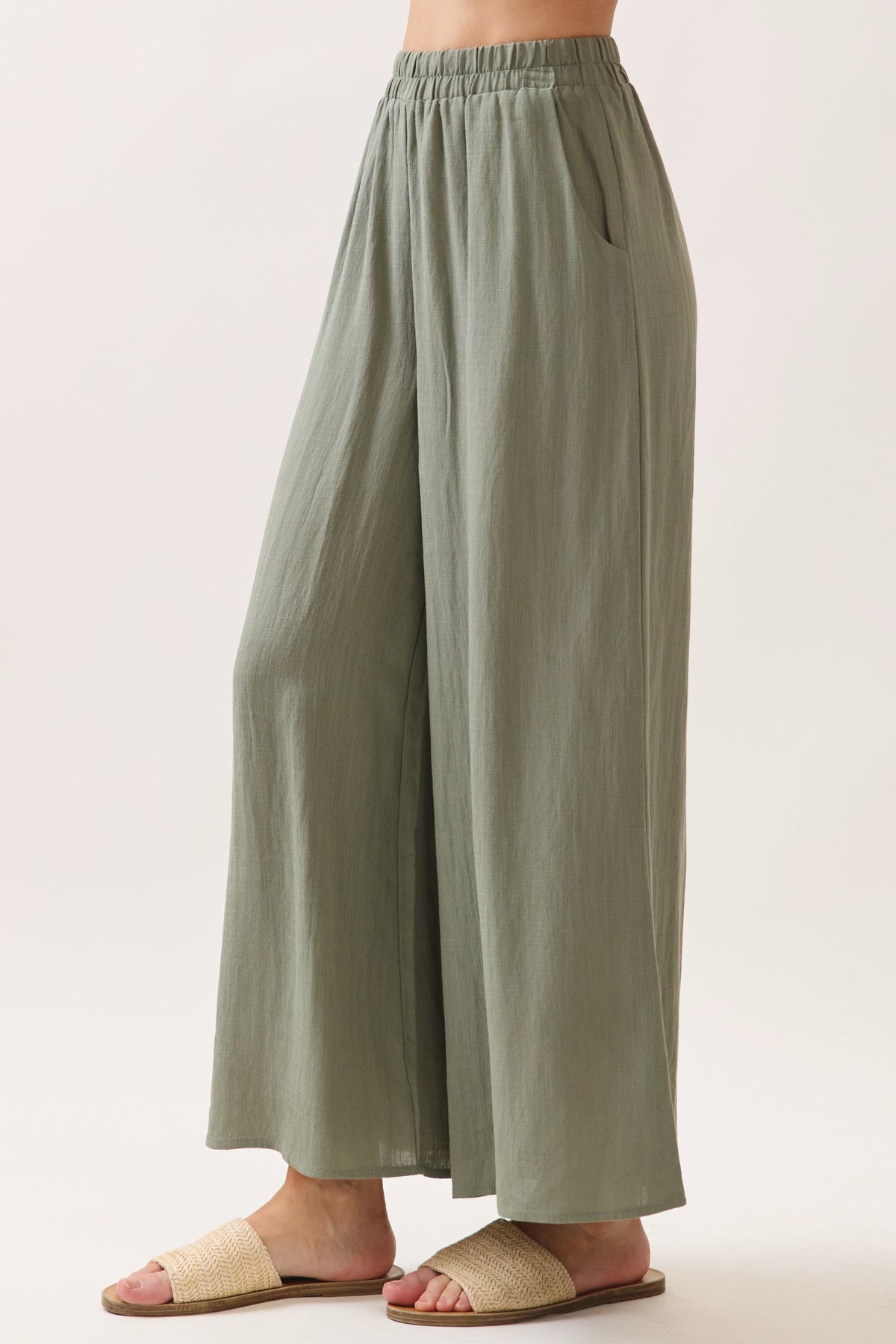 The Asha Olivine Top + Pant Set - Sold Separately