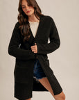 The Audrey Black Boucle Cardigan