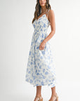 The Aurelia Floral Smocked Midi Dress