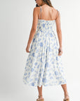 The Aurelia Floral Smocked Midi Dress