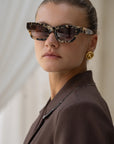 The Aurora Milky Tortoise Acetate Cat Eye Sunglasses