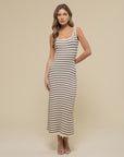 The Ava Striped Long Dress