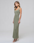 The Ava Striped Long Dress