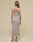 The Ava Striped Long Dress