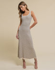 The Ava Striped Long Dress