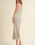 The Avery Striped Long Dress