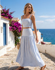 The Quilla Striped Top + Skirt Set - Sold Separately