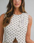The Bailey Polka Dot Top + Short Set - Sold Separately